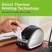 Imprimantă de etichete termică directă DYMO LabelWriter 550 cu recunoaștere automată pentru adrese, etichete de expediere și coduri de bare, cu conector UE 5