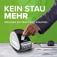 Tlačiareň štítkov DYMO LabelWriter 550 Turbo – vysokorýchlostná priama termotlač, automatické rozpoznávanie štítkov, pripojenie cez USB a LAN, EÚ zástrčka 3