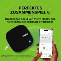 DYMO LetraTag 200B Bluetooth pisač naljepnica kompaktni uređaj za ispis naljepnica kompatibilan s iOS i Android sustavima, s bijelom papirnatom trakom, 1 kom 3