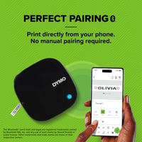 DYMO LetraTag 200B Bluetooth štítkovač – Kompaktná tlačiareň štítkov kompatibilná s iOS a Androidom, s 3 ks pások na štítky 3