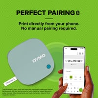 Imprimantă de etichete DYMO LetraTag 200B Bluetooth - Dispozitiv compact de etichetare wireless, cu bandă de hârtie albă, Daydream Blue 4