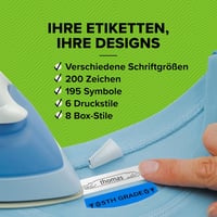 DYMO LetraTag LT-100H hordozható címkenyomtató kézi eszköz ABC billentyűzettel - LT-100H Blue 4