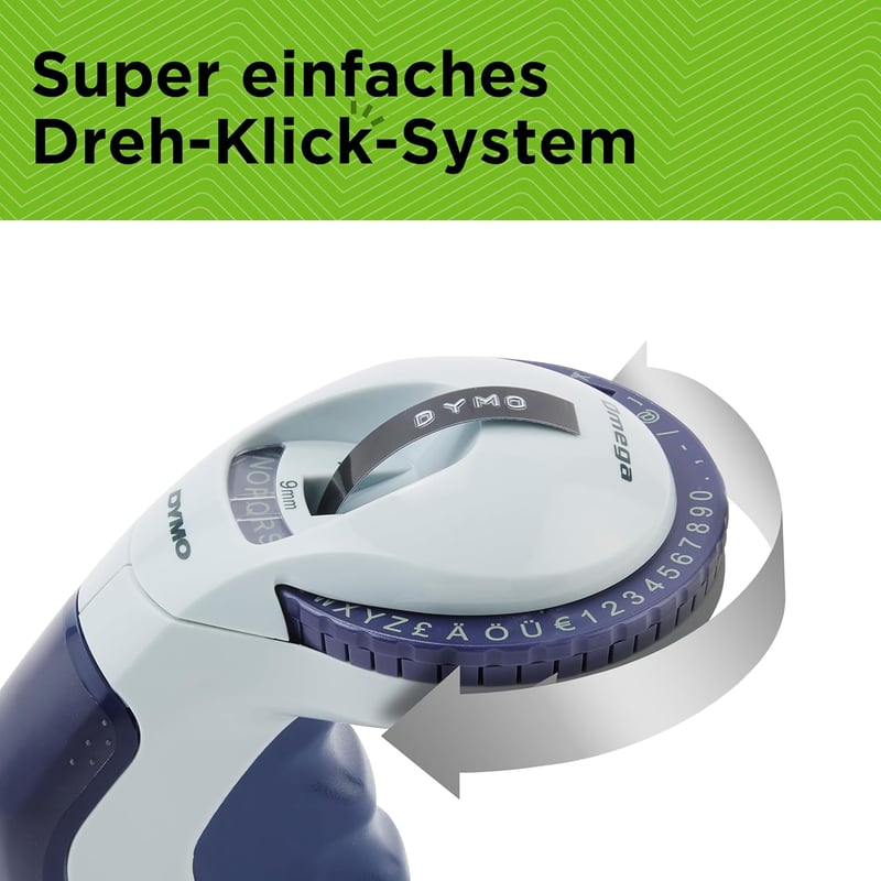 DYMO Omega Prägeberendezés 3 szalaggal - Otthoni és hobbiprojektekhez - Bundle