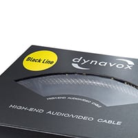 Pár reproduktorových káblov Dynavox Black Line – 3 m, čierne, prémiový High-End kábel s banánikmi 5