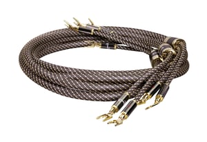 Dynavox Black Line par zvučničkih kabela – 3 m, crni, premium High-End kabel s bananica priključcima