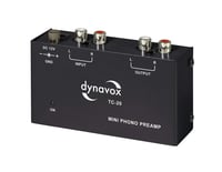 Dynavox TC-20 Phono predzosilňovač – Kompaktný v kovovom puzdre, pre gramofóny s MM prenoskou, čierny 1