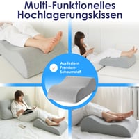 DYNMC you Podložka pod nohy pre žilový obeh a opuchy nôh - Vankúš na vyvýšenie nôh do postele a na pohovku, veľkosť S-XL, OEKO-TEX, na pooperačnú rekonvalescenciu 4
