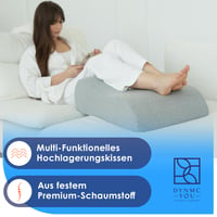 DYNMC you Podložka pod nohy pre žilový obeh a opuchy nôh - Vankúš na vyvýšenie nôh do postele a na pohovku, veľkosť S-XL, OEKO-TEX, na pooperačnú rekonvalescenciu 6
