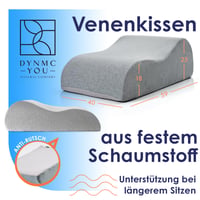 DYNMC you Podložka pod nohy pre žilový obeh a opuchy nôh - Vankúš na vyvýšenie nôh do postele a na pohovku, veľkosť S-XL, OEKO-TEX, na pooperačnú rekonvalescenciu 5