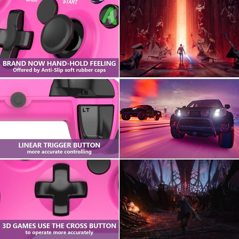 DYONDER Wireless Gamepad PC/PS3 Kompatibilis Kontroller Lineáris Triggerrel