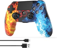DYONDER Wireless PS4 Kontroller Piros, Dual Vibration, 6-Axis Motion Sensor, PC/iOS Kompatibilis 1