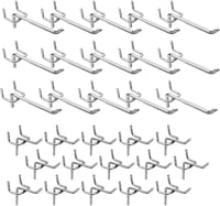 DYOUen 60 db Perforált Falhorog Pegboard Szerszámtartó Garázs Műhely Polc Fali Akasztó Szett 1