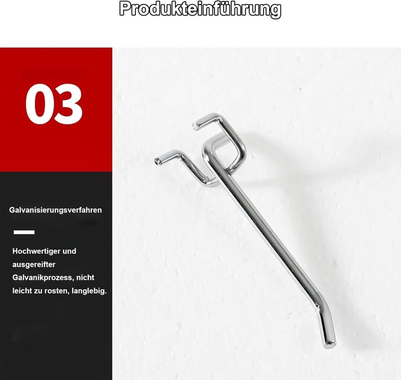 DYOUen 60 db Perforált Falhorog Pegboard Szerszámtartó Garázs Műhely Polc Fali Akasztó Szett