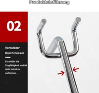 DYOUen 60 db Perforált Falhorog Pegboard Szerszámtartó Garázs Műhely Polc Fali Akasztó Szett 4