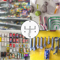 DYOUen 60 db Perforált Falhorog Pegboard Szerszámtartó Garázs Műhely Polc Fali Akasztó Szett 7