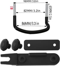 DYOUen Tetőbox Rögzítő Készlet 4db U-alakú Konzol Univerzális Autó Furgon Tetőcsomagtartó Szerelő Bilincs Csavar 2