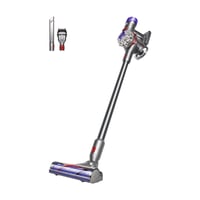 Bezdrôtový vysávač Dyson V8 Advanced, 130 AW, výdrž batérie 40 minút, motorizovaná kefa s technológiou proti namotávaniu vlasov, strieborná/nikel, odstraňovanie zvieracích chlpov, 0,54 l 1