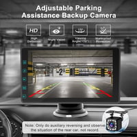 DYWSWINN 7 Hüvelykes Vezeték Nélküli Autórádió CarPlay és 1080P Tolatókamerával, Érintőképernyős GPS Navigáció Bluetooth FM 5