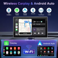 DYWSWINN 9 Hüvelykes Vezeték Nélküli Apple CarPlay Android Auto Autórádió IPS Érintőképernyő GPS Bluetooth Tükrözés FM AUX 2