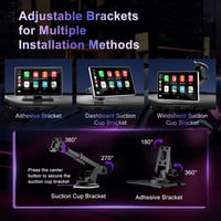 DYWSWINN 9 Hüvelykes Vezeték Nélküli Apple CarPlay Android Auto Autórádió IPS Érintőképernyő GPS Bluetooth Tükrözés FM AUX 6