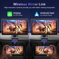 DYWSWINN 9 Hüvelykes Vezeték Nélküli Apple CarPlay Android Auto Autórádió IPS Érintőképernyő GPS Bluetooth Tükrözés FM AUX 7