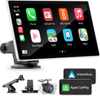 DYWSWINN 9 Hüvelykes Vezeték Nélküli Apple CarPlay Android Auto Autórádió IPS Érintőképernyő GPS Bluetooth Tükrözés FM AUX 1