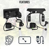 Displej na elektrobicykel E-Bike Power SW900 – LED, 5-pinový, 36V/48V/60V/72V – čierny 7