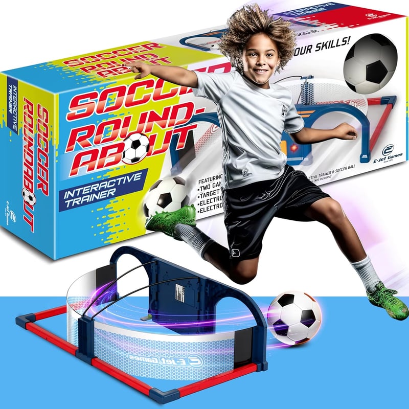 E-Jet Focilabda Játék 6-10 Éves Gyerekeknek, Kültéri és Beltéri Sportjáték