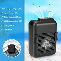 E-More Mini prenosný osobný ventilátor s klipom a šnúrkou na krk, hands-free použitie, 6000 mAh, USB nabíjateľný, na turistiku a kempovanie 7