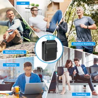 E-More Mini prenosný osobný ventilátor s klipom a šnúrkou na krk, hands-free použitie, 6000 mAh, USB nabíjateľný, na turistiku a kempovanie 4