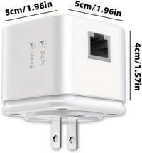 E-SHIDAI WiFi Erősítő 120m² Lefedettség, Hálózati Jelerősítő EU Csatlakozó 8
