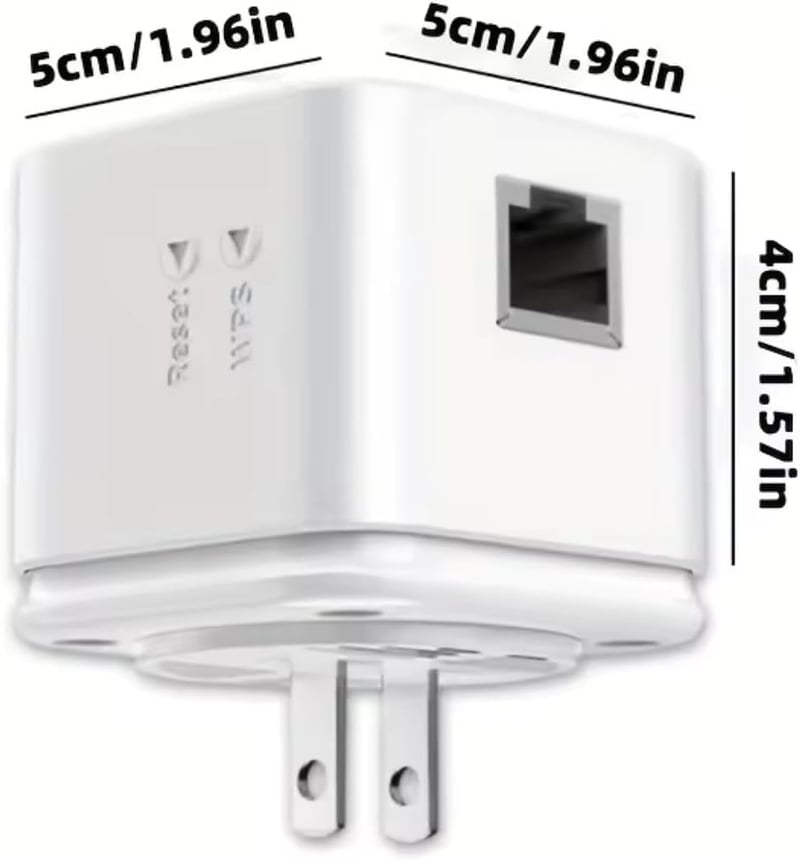 E-SHIDAI WiFi Erősítő 120m² Lefedettség, Hálózati Jelerősítő EU Csatlakozó