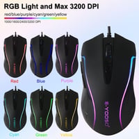 E-Yooso Gaming Billentyűzet és Egér Szett RGB Háttérvilágítással, Csuklótámasszal, 104 Gombos Csendes Membrán, Anti-Ghosting, PC Gamer 7