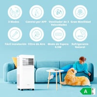 Prijenosni klima uređaj Comfee Breezy Cool Pro 2.0 7000 BTU 2,0 kW, hlađenje, ventilacija, odvlaživanje, upravljanje putem aplikacije i Alexe, za prostorije do 68 m³ 3