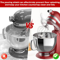 KitchenAid robotgéphez kiöntésvédő fedél, 4,5-5 literes keverőtálhoz, átlátszó 6