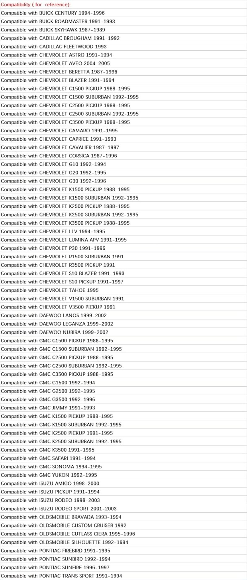 Univerzális TOTMOX gázpedál szenzor GM márkákhoz - 17080671/17087653/17106681