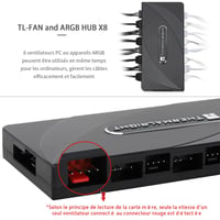 Thermalright 8 portos ARGB/PWM ventilátor vezérlő hub SATA táppal 3