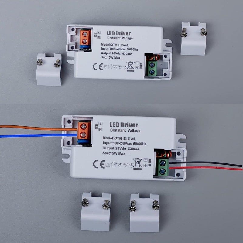 LED transzformátor 24V 15W - G4, MR11, MR16 izzókhoz és csengőhöz - Újracsomagolt