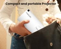 Hordozható 4K Full HD mini projektor, 180° forgatható, WiFi, 130" kijelző 7
