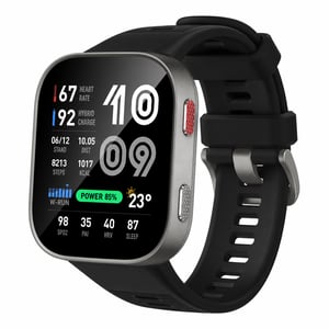 Amazfit Bip Max 50 mm pametni sat, 2,07" AMOLED zaslon, GPS, 4 GB, izvanmrežne karte, 150+ sportskih načina, 5ATM — bez kabela za punjenje (stanje: pogledajte 2. sliku)