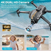 OKYUK Kezdő Drón 1080P HD FPV Kamerával, Magasságtartás, Automatikus Akadályelkerülés, 45 Perc Repülési Idő, Fejnélküli Mód, 3D Flip Funkció 5