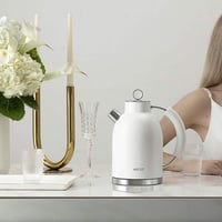 ASCOT Retro Fehér Elektromos Vízforraló 1,5L - Rozsdamentes Acél, Túlforrás Védelem 6