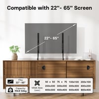 1home Univerzális TV Állvány Asztali Monitortartó 22-65" Képernyőkhöz - Televízió Talp Konzol LCD LED Képernyőemelő 5