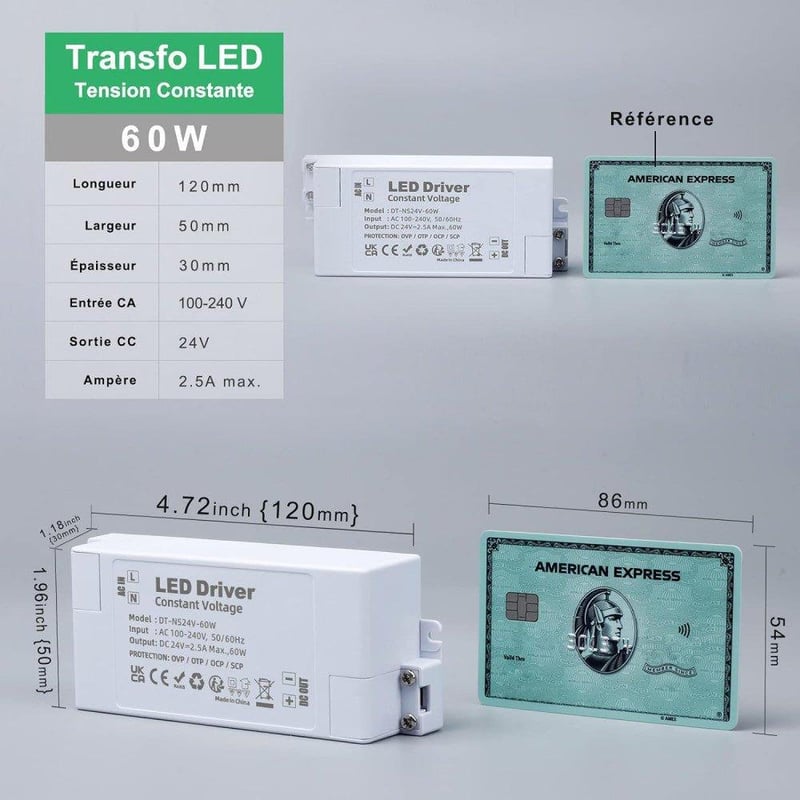 LED Trafó 24V 30W - Konstans Feszültségű Meghajtó LED Szalagokhoz