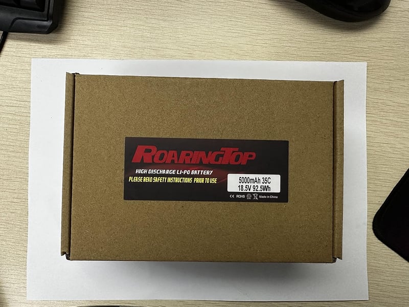 RoaringTop 5000mAh 18,5V RC LiPo akkumulátor modellrepülőkhöz, 2 db csomag