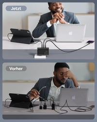 Baseus 100W GaN USB-C gyorstöltő 4 porttal - MacBook, iPhone 15, Samsung S24 Ultra kompatibilis 5