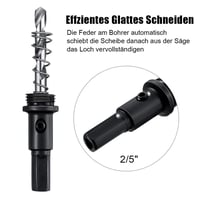 Anladia M42 HSS 140mm-es Piros Fém Lyukfűrész Hexa Tüskével 4