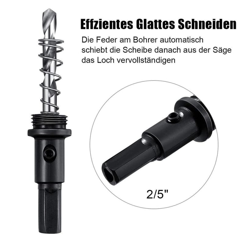 Anladia M42 HSS 140mm-es Piros Fém Lyukfűrész Hexa Tüskével