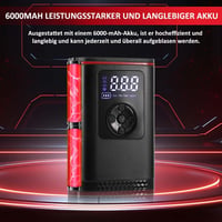 Hancaner 6000mAh-s Akkus Elektromos Pumpa 150PSI - Autó, Motor, Bicikli 3