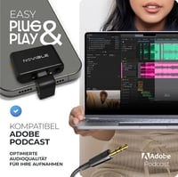 Novible Aura Lite Vezeték Nélküli Csíptetős Mikrofon iPhone, Android, Kamera és PC Eszközökhöz - 25 Órás Üzemidő, Zajszűrés, 100m Hatótáv 8